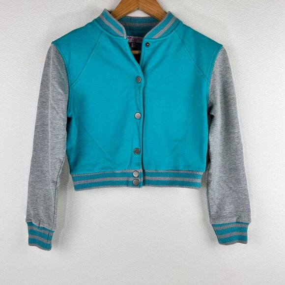 ASOS Petite Y2K Women’s Crop Bomber Button Up Jacket Size US 4P - Picture 1 of 8